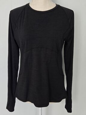 Spyder Women's Black Long-Sleeve Crewneck Performance Top